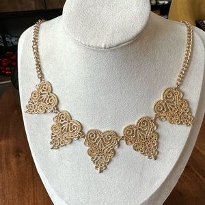 Charming Charlie India Inspired Gold Statement Necklace